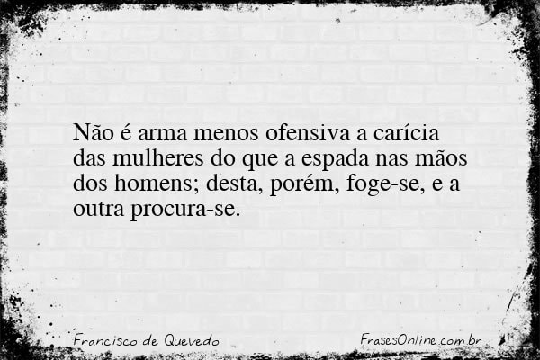 Frase de Francisco de Quevedo