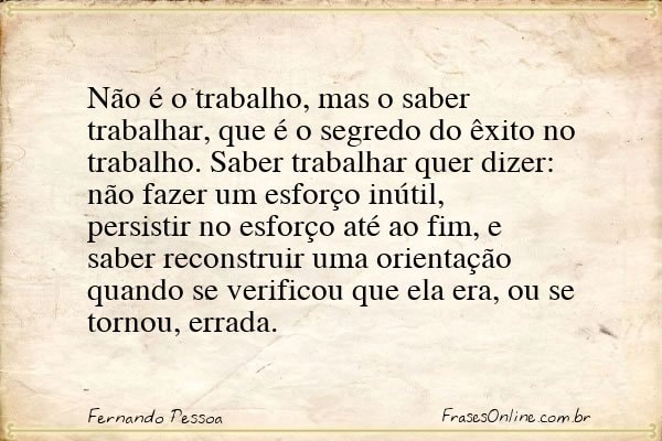 Frase de Fernando Pessoa