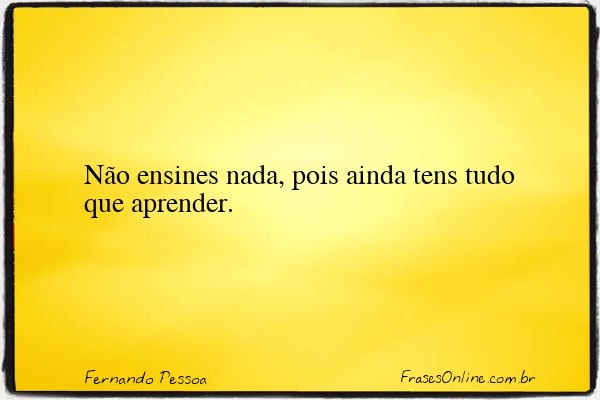 Frase de Fernando Pessoa