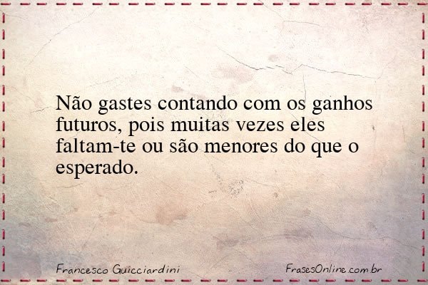 Frase de Francesco Guicciardini