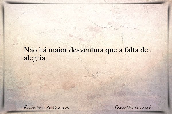 Frase de Francisco de Quevedo
