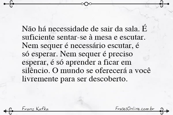 Frase de Franz Kafka