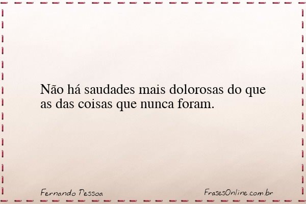 Frase de Fernando Pessoa
