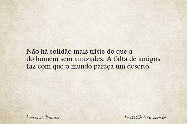 Frase de Francis Bacon