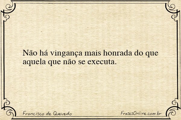 Frase de Francisco de Quevedo