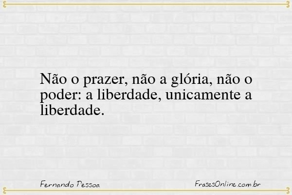 Frase de Fernando Pessoa