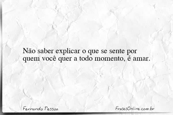 Frase de Fernando Pessoa