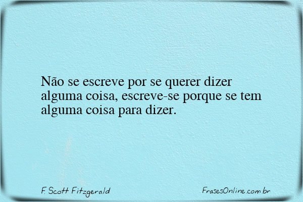 Frase de F. Scott Fitzgerald