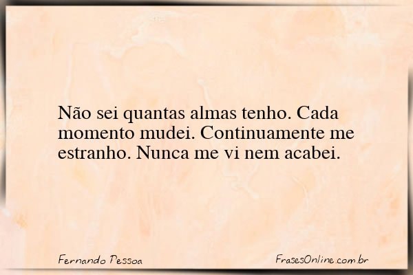 Frase de Fernando Pessoa