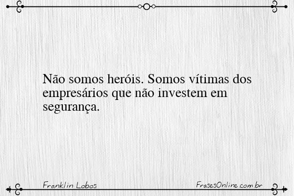 Frase de Franklin Lobos