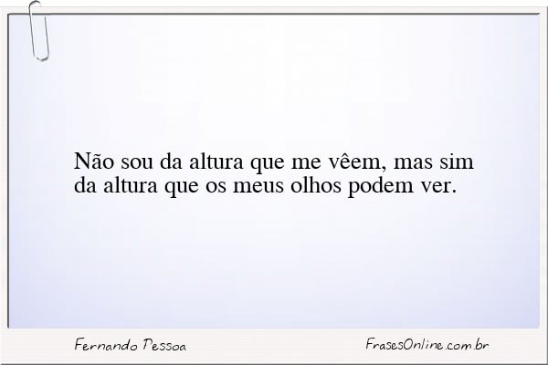 Frase de Fernando Pessoa
