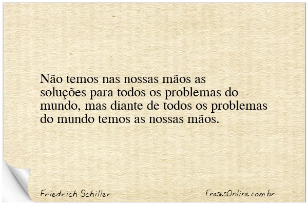 Frase de Friedrich Schiller