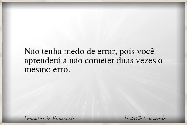 Frase de Franklin D. Roosevelt