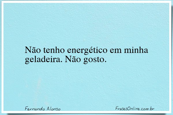 Frase de Fernando Alonso