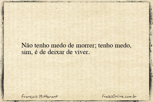 Frase de François Mitterant