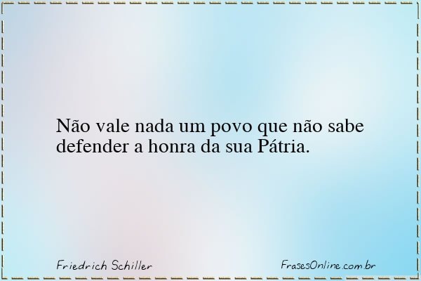 Frase de Friedrich Schiller