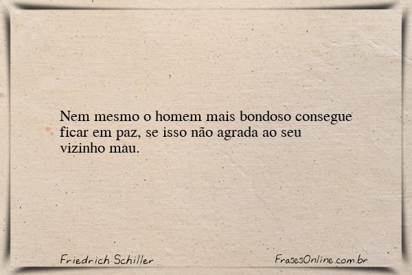 Frase de Friedrich Schiller