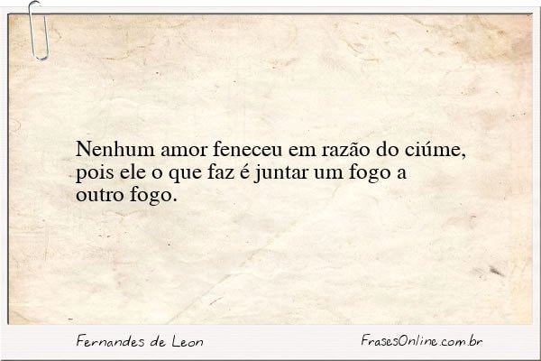 Frase de Fernandes de Leon