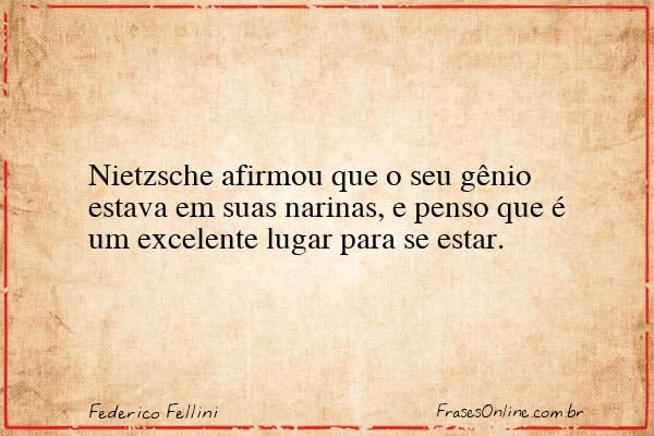 Frase de Federico Fellini