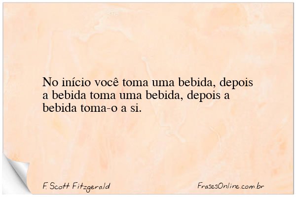 Frase de F. Scott Fitzgerald