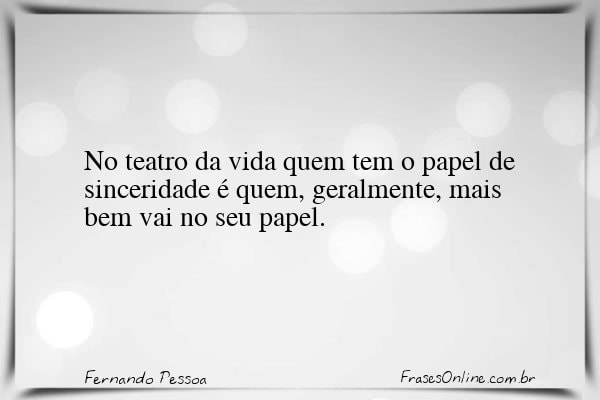 Frase de Fernando Pessoa
