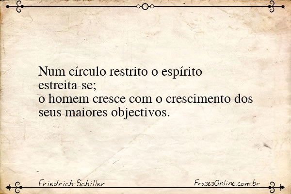 Frase de Friedrich Schiller