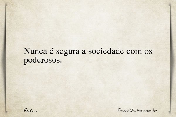 Frase de Fedro