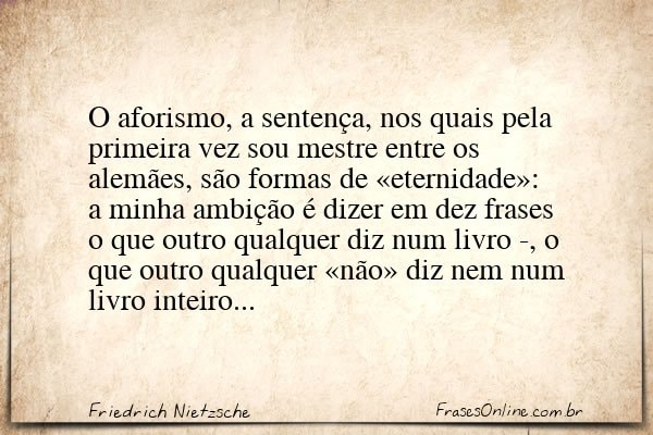 Frase de Friedrich Nietzsche