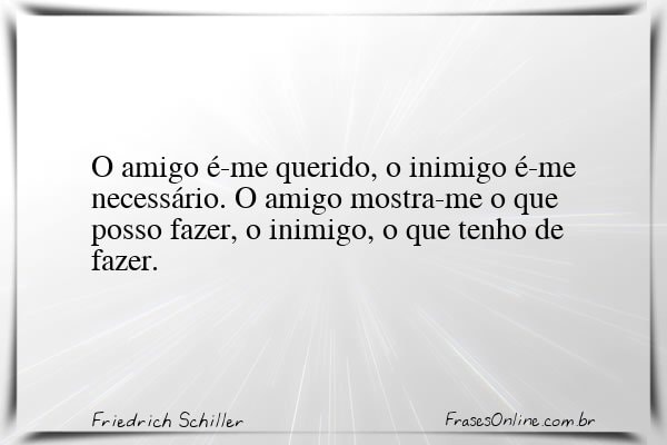 Frase de Friedrich Schiller