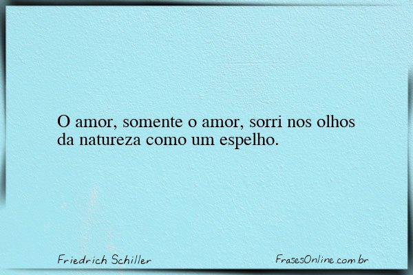 Frase de Friedrich Schiller