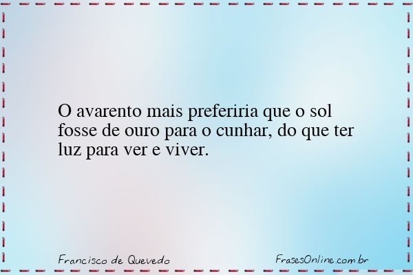 Frase de Francisco de Quevedo