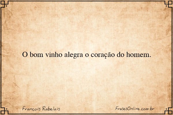 Frase de François Rabelais