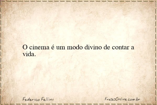 Frase de Federico Fellini