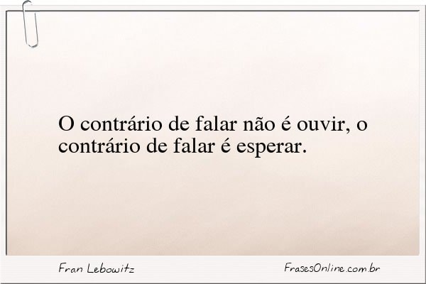 Frase de Fran Lebowitz