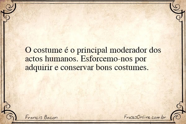 Frase de Francis Bacon