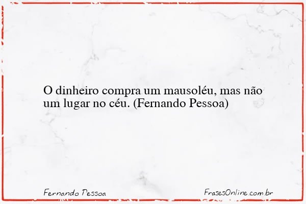 Frase de Fernando Pessoa