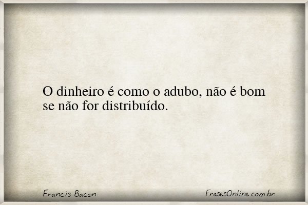 Frase de Francis Bacon