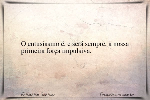 Frase de Friedrich Schiller