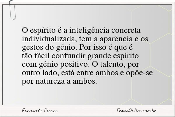 Frase de Fernando Pessoa
