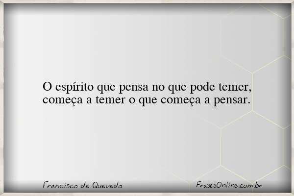 Frase de Francisco de Quevedo