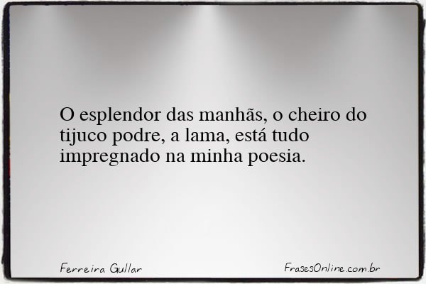 Frase de Ferreira Gullar