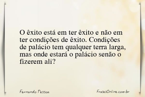 Frase de Fernando Pessoa