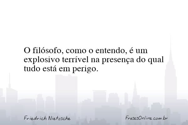 Frase de Friedrich Nietzsche