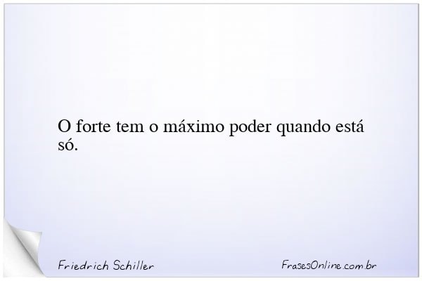 Frase de Friedrich Schiller