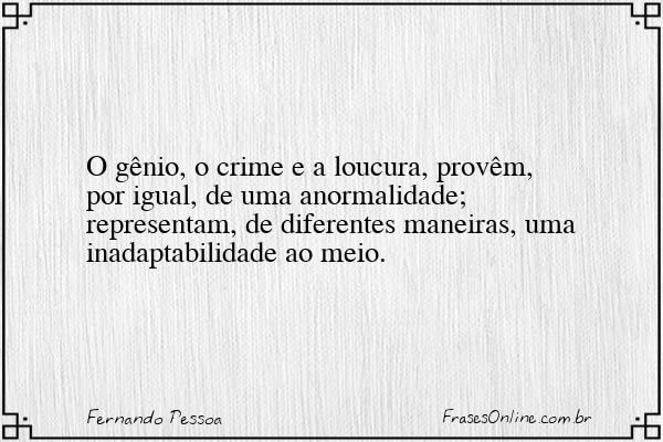 Frase de Fernando Pessoa