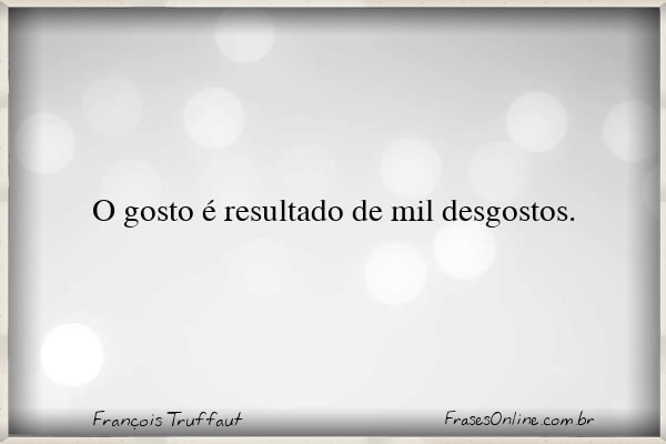 Frase de François Truffaut