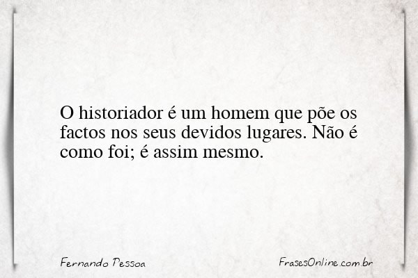 Frase de Fernando Pessoa