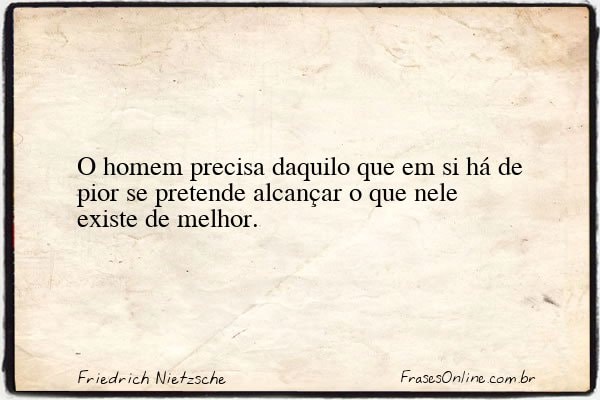 Frase de Friedrich Nietzsche