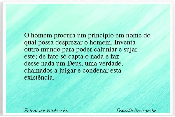 Frase de Friedrich Nietzsche