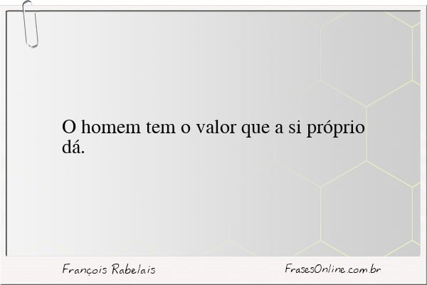 Frase de François Rabelais